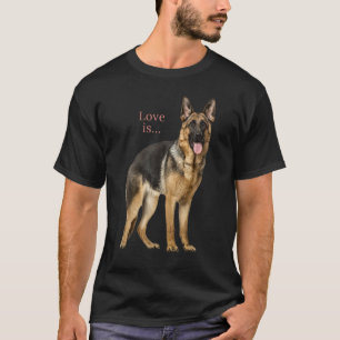 T-shirt Chemise bergère allemande Shepard Chien Maman Papa