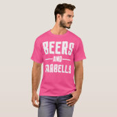 T-shirt Chemise Bière Et Barbells (Devant entier)