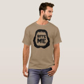 T-shirt Chemise Bite me Quote - Mâchoires de Requin (Devant entier)
