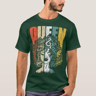 T-shirt Chemise Black Queen Pride pour le pouvoir africain
