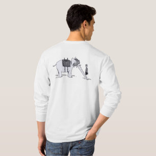 T-shirt Chemise blanche à manches longues pour hommes avec