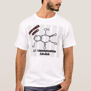 T-shirt Chemise blanche de caféine