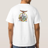 T-shirt Chemise blanche de KunTao Silat d'Américain - (Dos)