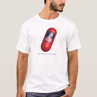 T-shirt Chemise blanche de la pilule rouge de la nation Co