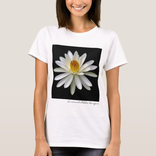 T-shirt Chemise blanche de nénuphar (Devant)