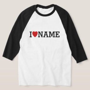 T-shirt Chemise blanche personnalisée avec un cœur et un n