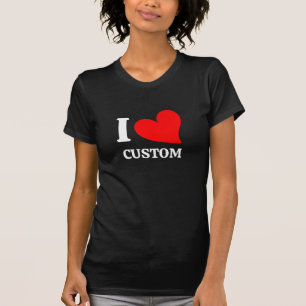 T-shirt Chemise blanche personnalisée Je t'aime Texte d'am