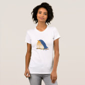 T-shirt Chemise Bleue Cute (Devant entier)