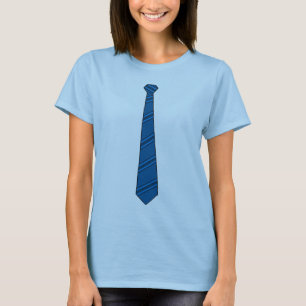 T-shirt Chemise bleue de cravate
