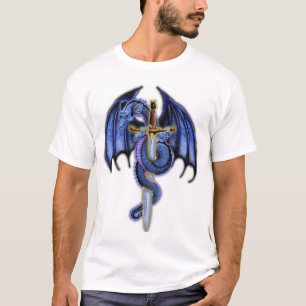 T-shirt Chemise bleue de dragon