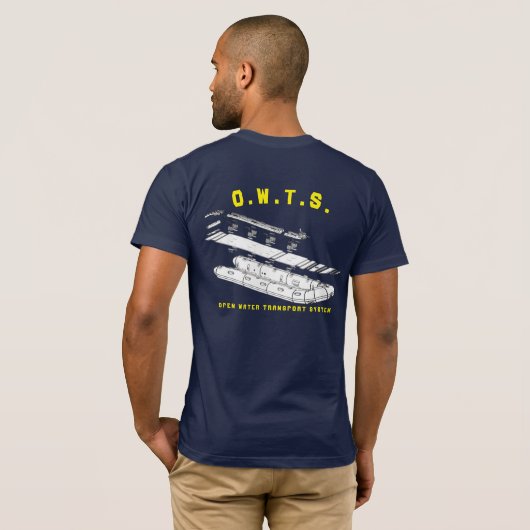 T-shirt Chemise bleue OWTS (Dos entier)