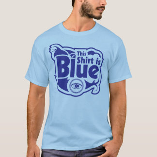 T-shirt Chemise bleue pour le daltonien