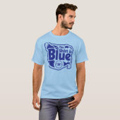 T-shirt Chemise bleue pour le daltonien (Devant entier)