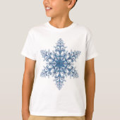 T-shirt Chemise Blue Snowflake (Devant)
