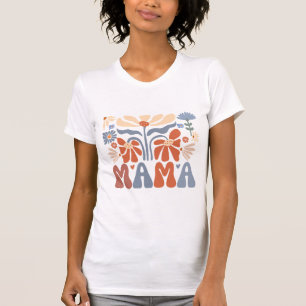 T-shirt Chemise Boho Mama Retro Floral Coquette Tee