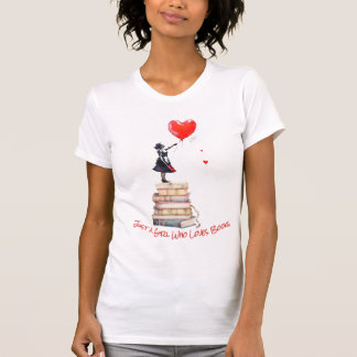 T-shirt Chemise Book Nerd - Juste une fille qui aime les l