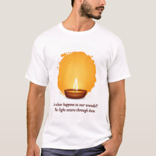 T-shirt Chemise bougie de lumière de guérison Citation I