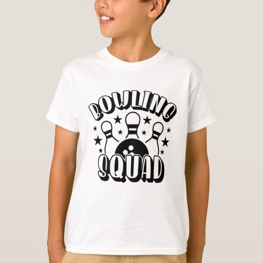T-shirt Chemise Bowling Squad (Devant)
