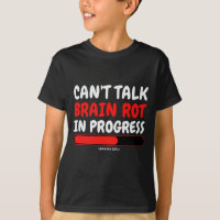 Chemise Brain Rot pour enfants Brainrot Mot de l'a