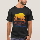 T-shirt Chemise Buffalo Bison de Yellowstone, Parc Nationa (Devant)