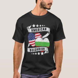 T-shirt Chemise Bulgare Américain Moitié Bulgare moitié Am