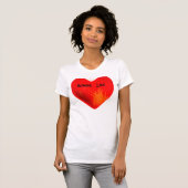 T-shirt Chemise Burning Love_ (Devant entier)