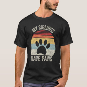 T-shirt Chemise Cadeau Enfant Mes Frères Et Sœurs Ont Des