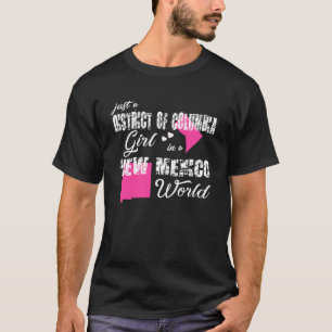 T-shirt Chemise cadeau juste un district de Columbia fille