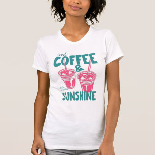 T-shirt Chemise Café Glacé et Soleil, Chemise Café Glacé