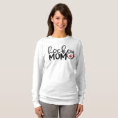 T-shirt Chemise canadienne maman de hockey (Devant entier)
