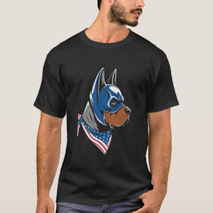 T-shirt Chemise Cane Corso Chien Patriote Américain Indépe