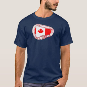 T-shirt Chemise carabiner Escalade du drapeau du Canada