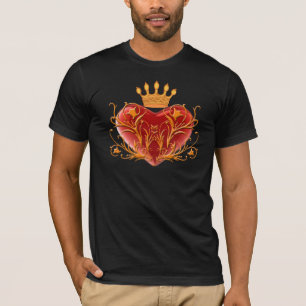 T-shirt Chemise cardiaque Filigree Crown