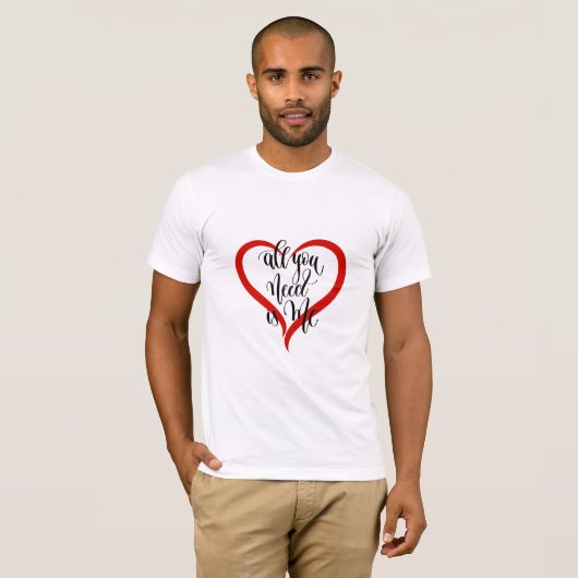 T-shirt Chemise cardiaque pour hommes (Devant entier)
