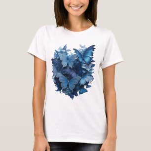 T-shirt Chemise Catchy Silver PAPILLON FLEURS Design