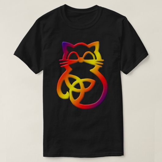 T-shirt Chemise Celtic Knot Rainbow Trinity (Design devant)