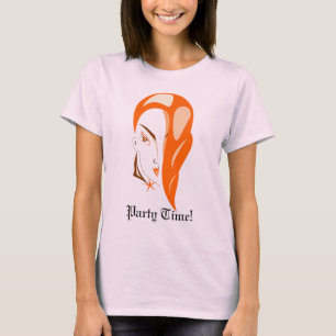 T-shirt Chemise C'est l'heure de faire la fête