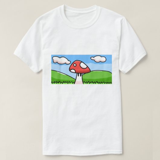 T-shirt Chemise champignon Imaginaire (Design devant)