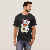 T-shirt Chemise chanceuse de chat - customisée (Devant entier)