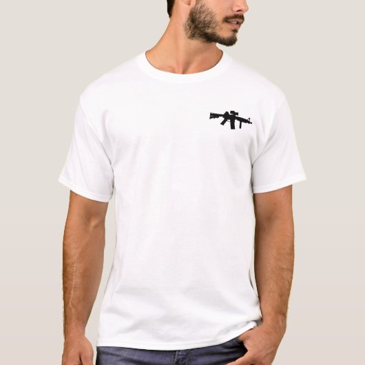 T-shirt Chemise chargée par AR-15 subtile (Devant)