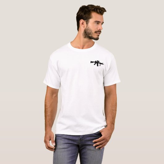 T-shirt Chemise chargée par AR-15 subtile (Devant entier)