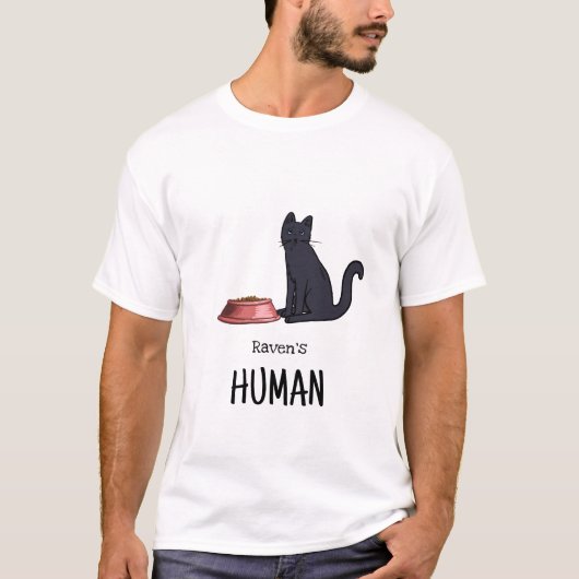 T-shirt Chemise Chat Noir (Devant)