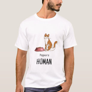 T-shirt Chemise chat orange et blanc