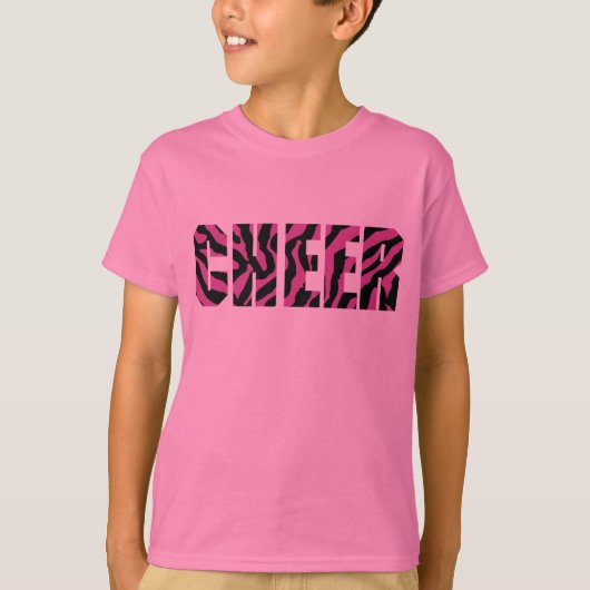 T-shirt Chemise Cheerleading de zèbre (Devant)