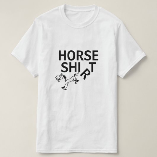T-SHIRT CHEMISE CHEVAL (Design devant)