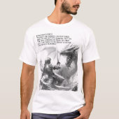 T-shirt Chemise Chevalier contre Dragon avec verset (Devant)