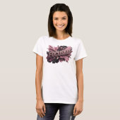 T-shirt Chemise Chic Rouge FOCUSED Statement (Devant entier)