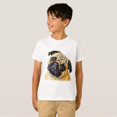 T-SHIRT CHEMISE CHIEN MIGNON (Devant entier)