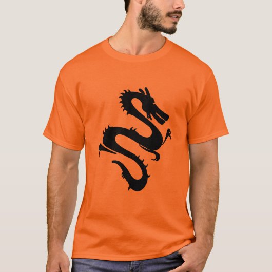 T-shirt Chemise chinoise de dragon (Devant)