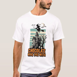 T-shirt Chemise Chocolat Sorcière Dessin de friandise d'Ha